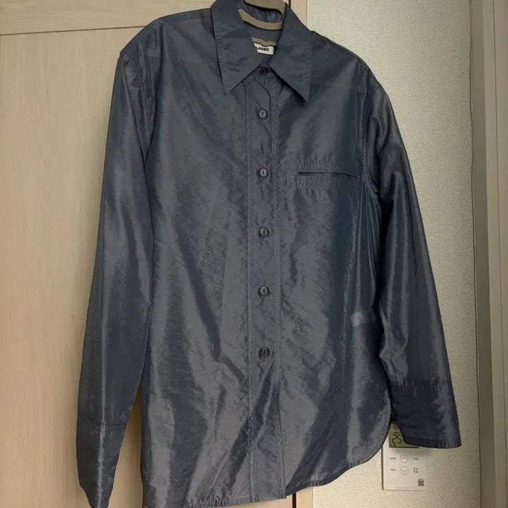 [BUNJANG] Low Classic See-Through Stitch Shirt - Blue / 로우클래식 SEE-THROUGH STITCH SHIRT_BLUE