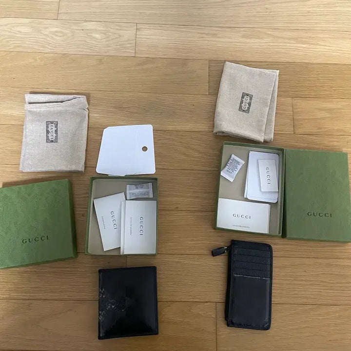 [BUNJANG] Gucci Black Canvas Coating Bifold Wallet / 구찌 블랙캔버스코팅 반지갑