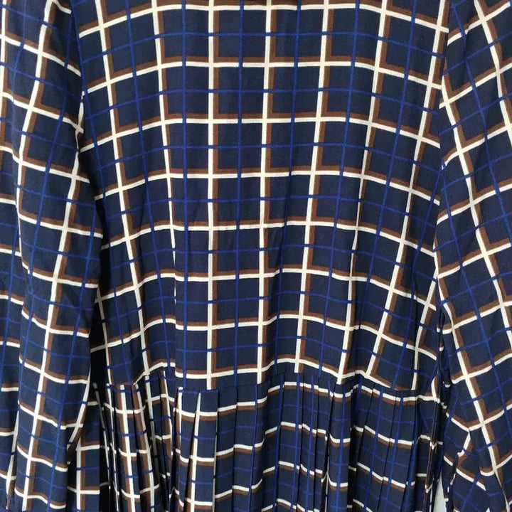 [BUNJANG] Plastic Island Check Pleated Midi Dress / [S] 플라스틱아일랜드 체크 플리츠 원피스 (상태 좋음/하객룩 추천)