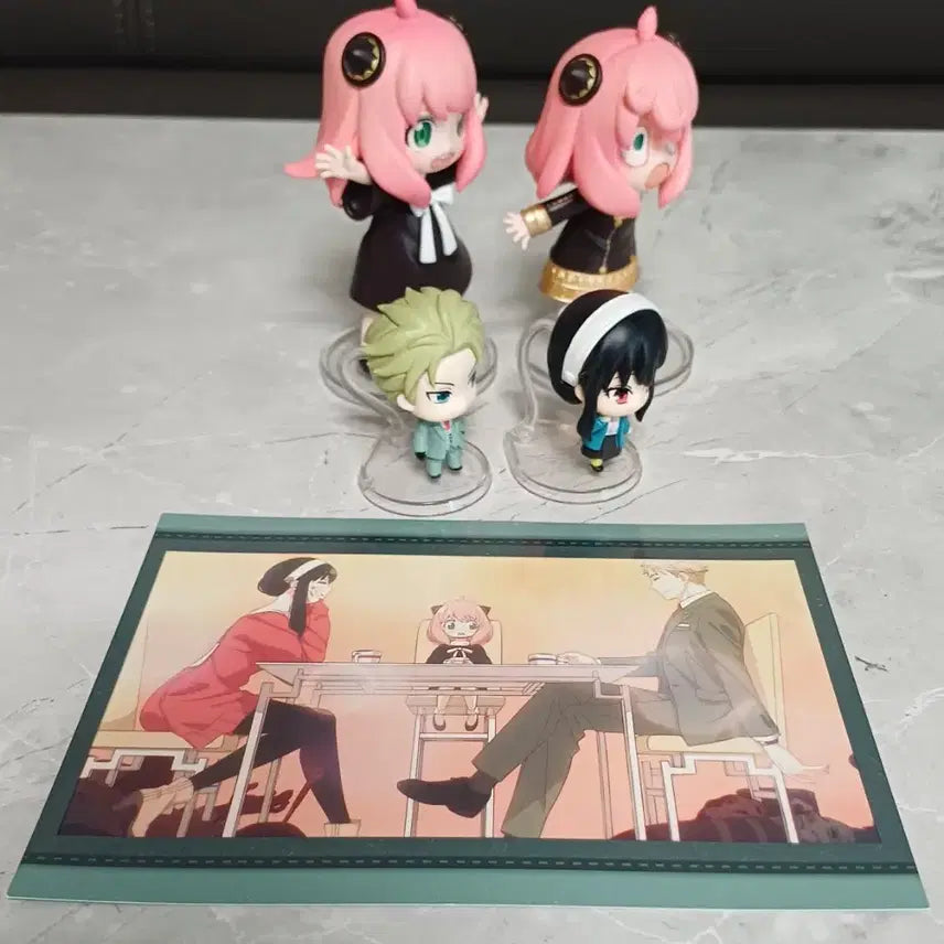 [BUNJANG] Spy x Family Mini Figure &amp; Card Set / 스파이패밀리 미니 피규어 세트