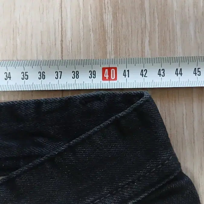 [SOLD OUT] 버커루 빈티지 데미지 흑청 데님 34 슬림핏