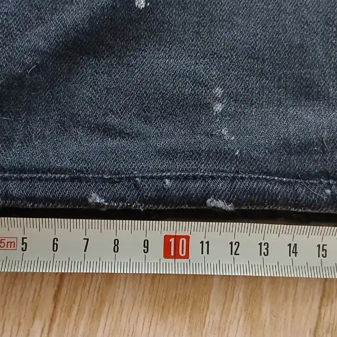 [SOLD OUT] 버커루 빈티지 데미지 흑청 데님 34 슬림핏