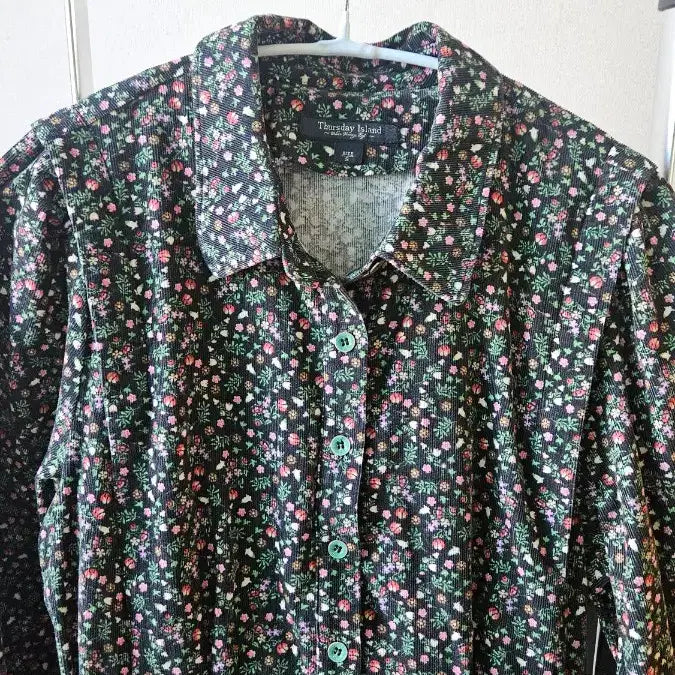 [BUNJANG] Thursday Island Corduroy Floral Long Dress / 써스데이 코듀로이 플라워 롱 원피스