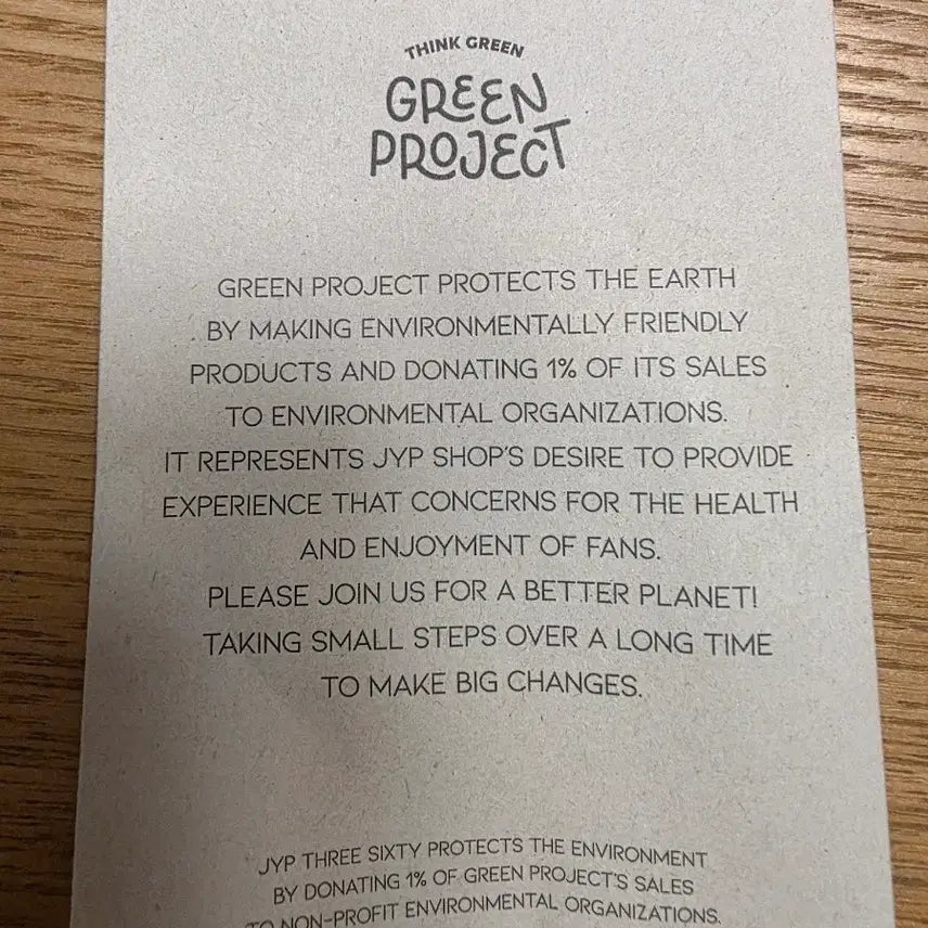 [BUNJANG] Lee Junho Green Project Bracelet / 이준호Leejunho green project 팔찌