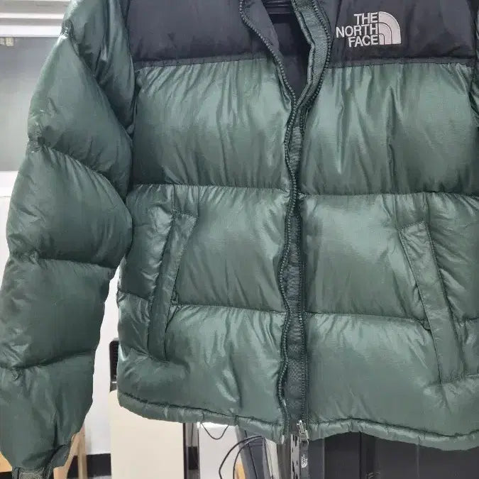 [BUNJANG] The North Face Nuptse Padded Jacket Green Black / 노스페이스 눕시 패딩 그린블랙