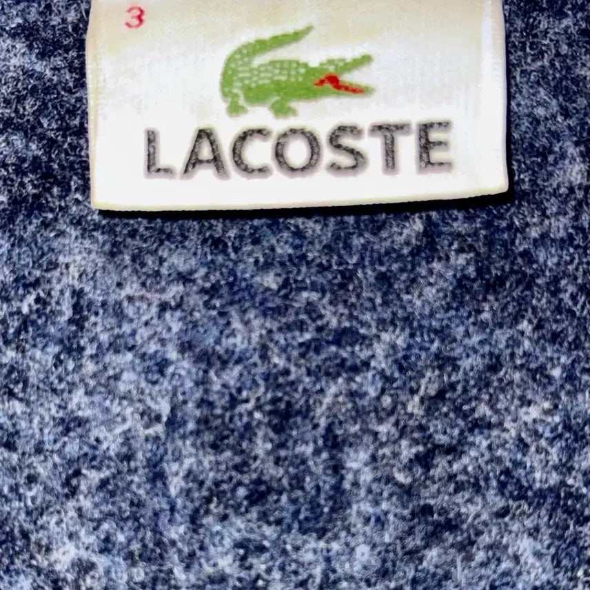 [BUNJANG] LACOSTE Cable Knit Sweater Navy / LACOSTE 라코스테 케이블 니트 스웨터 네이비