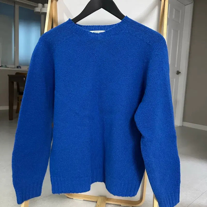 [BUNJANG] Low Glen Holgarment Pullover (Royal Blue) / 로우 글렌 홀가먼트 풀오버(로얄 블루)