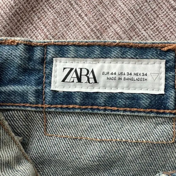 [BUNJANG] ZARA Bermuda Denim Pants Medium Blue 34 / 자라 버뮤다 데님팬츠 미디움 블루 34