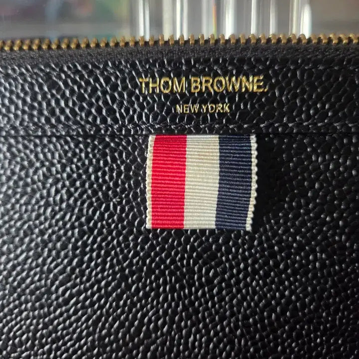 [BUNJANG] Thom Browne Leather Clutch Bag / [정품] 톰브라운 블랙 레더 클러치백(아이패드12.9 사이즈)