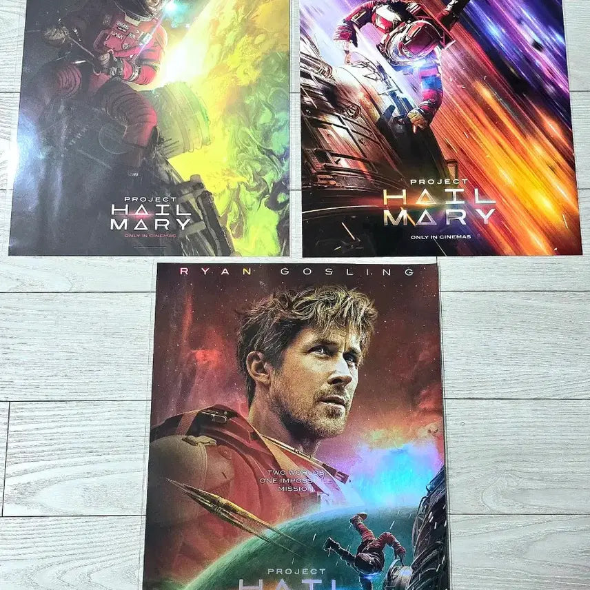 [BUNJANG] Project Hail Mary IMAX, 4DX, MX4D Poster Set / 프로젝트헤일메리 IMAX아이맥스 포스터  4DX포디포스터 MX4D 포스터