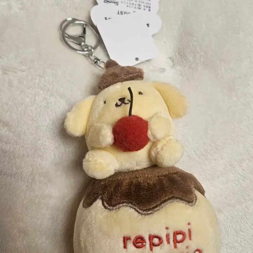 [BUNJANG] Pom Pom Purin Repipi Armario Cherry Mascot Keyring / 폼폼푸린 레피피 라피피 콜라보 체리 마스코트
