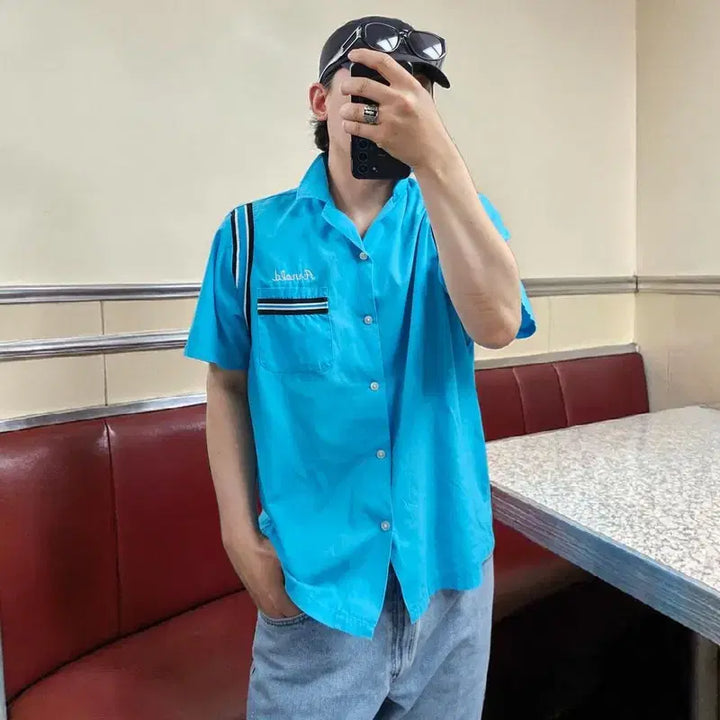 [BUNJANG] Hilton Corporate Casuals Original Bowling Shirt / 오리지널 볼링 셔츠 L M0335