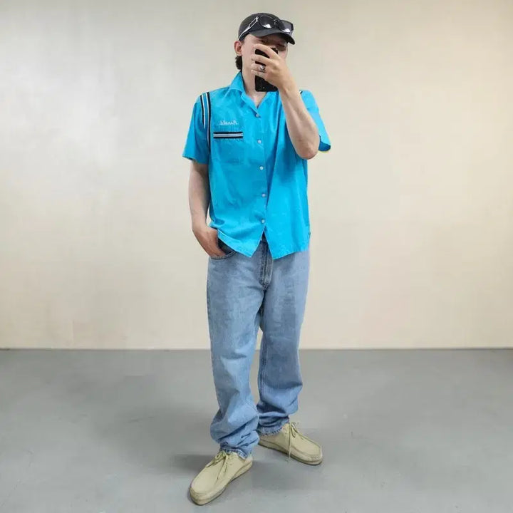 [BUNJANG] Hilton Corporate Casuals Original Bowling Shirt / 오리지널 볼링 셔츠 L M0335