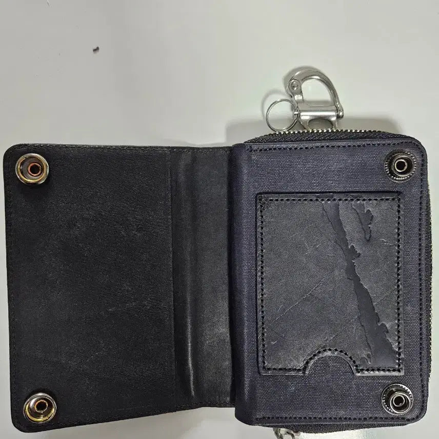 [BUNJANG] Woorldwide Movement Flap Card Case Black / 월스와일 무브먼트 후디진호 플랩 카드 케이스 블랙