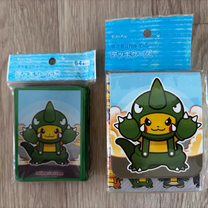 [BUNJANG] Pokemon Center Pikachu Mania Card Sleeves + Deck Case Set / 포켓몬 센터 피카츄 매니아 카드 슬리브 + 덱케이스 세트
