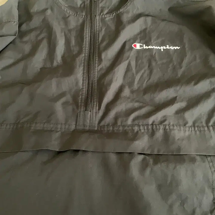 [BUNJANG] Champion Script Logo Packable Anorak Black L / 챔피온 스크립트 로고 패커블 아노락 블랙 L