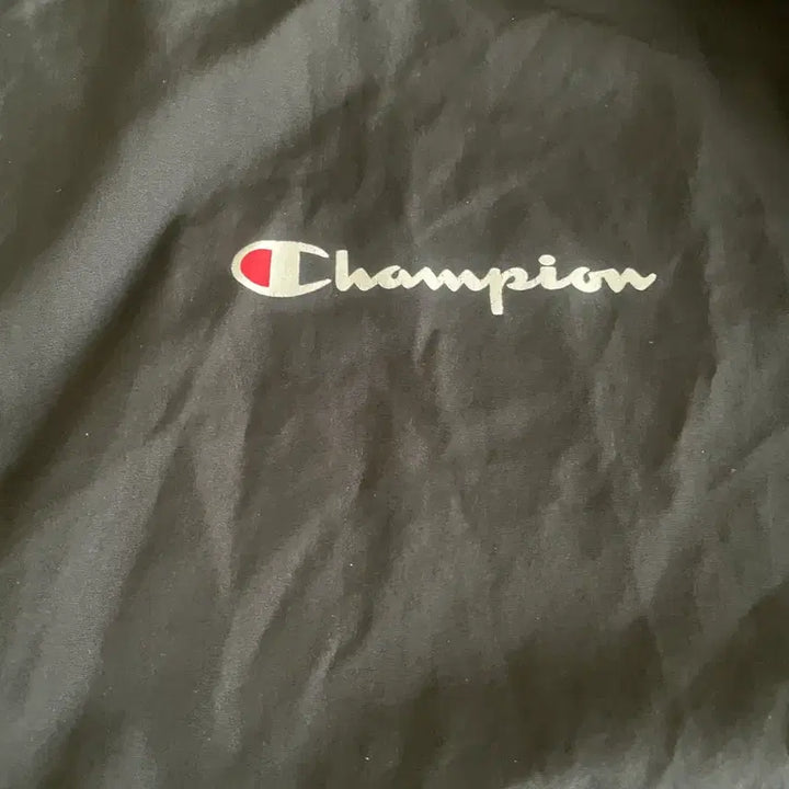 [BUNJANG] Champion Script Logo Packable Anorak Black L / 챔피온 스크립트 로고 패커블 아노락 블랙 L