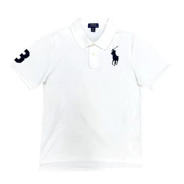 [BUNJANG] Polo Ralph Lauren Big Pony White Polo Shirt / 폴로 빅포니 치프키프 화이트 카라티(XL(18-20))