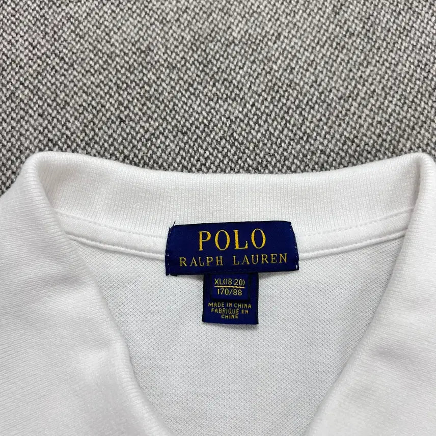 [BUNJANG] Polo Ralph Lauren Big Pony White Polo Shirt / 폴로 빅포니 치프키프 화이트 카라티(XL(18-20))