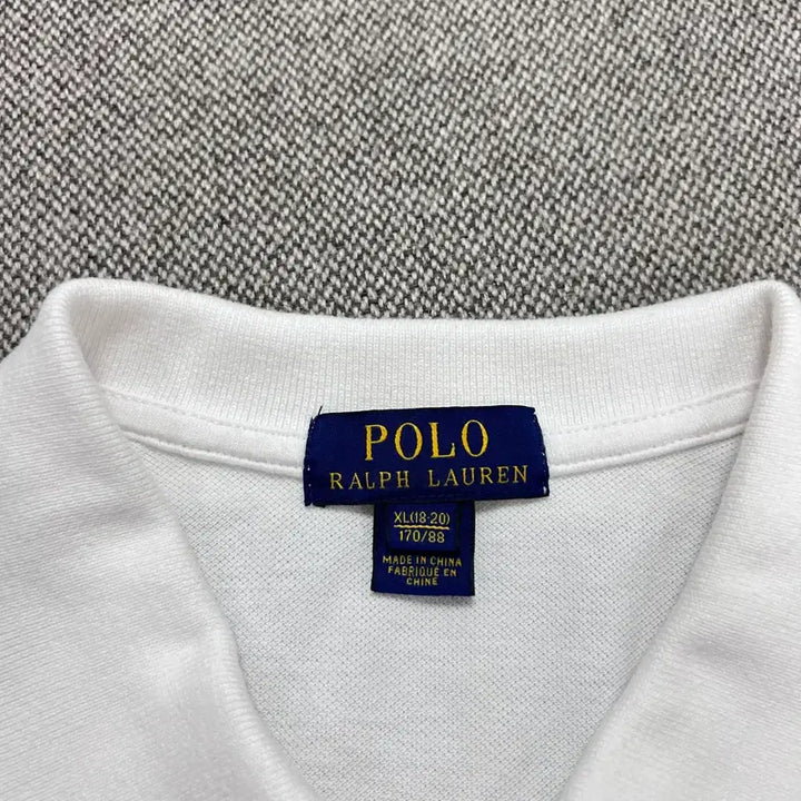 [BUNJANG] Polo Ralph Lauren Big Pony White Polo Shirt / 폴로 빅포니 치프키프 화이트 카라티(XL(18-20))