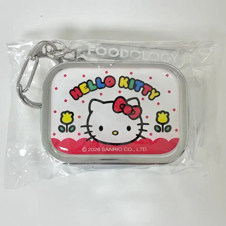 [SOLD OUT] 콜레올로지 헬로키티 틴케이스 키링 키티 약통키링 푸드올로지 헬로키티