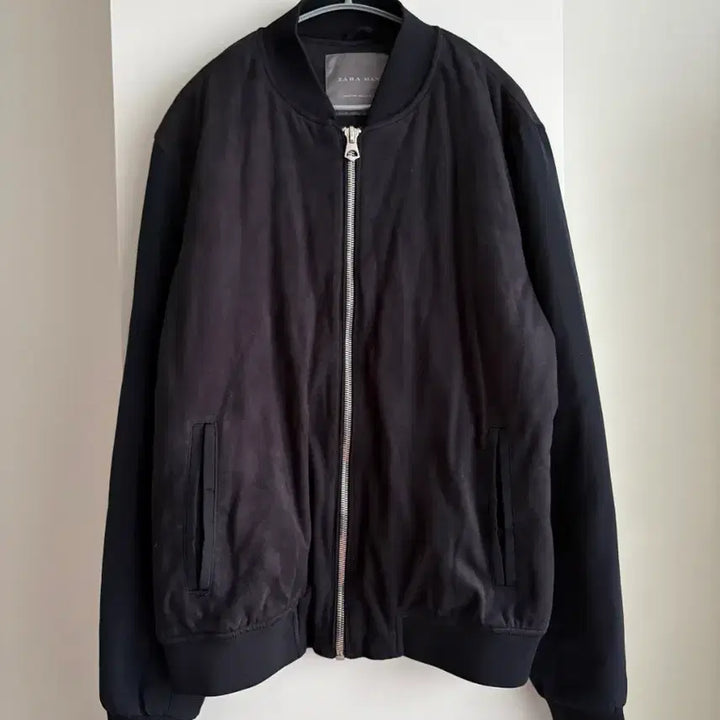[BUNJANG] ZARA MAN Black Suede Blouson Jacket / 자라맨 블랙 스웨이드 블루종 자켓