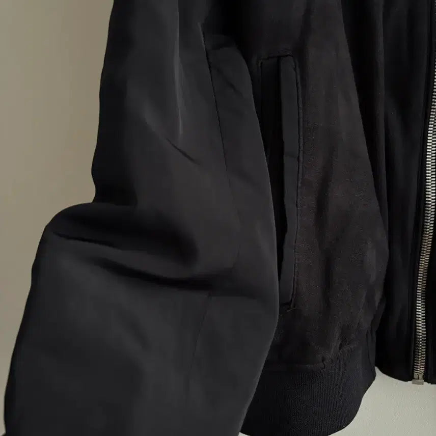 [BUNJANG] ZARA MAN Black Suede Blouson Jacket / 자라맨 블랙 스웨이드 블루종 자켓