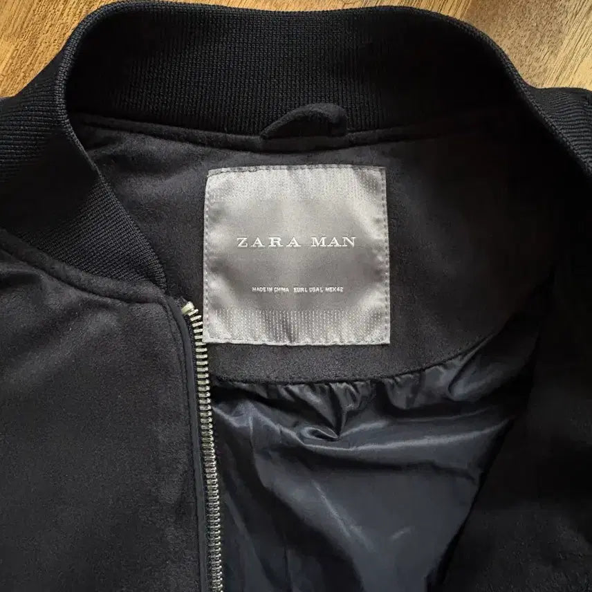 [BUNJANG] ZARA MAN Black Suede Blouson Jacket / 자라맨 블랙 스웨이드 블루종 자켓