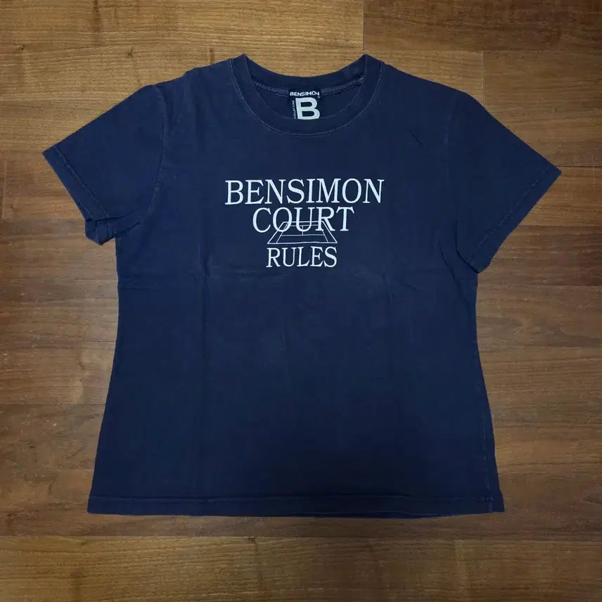 [BUNJANG] Bensimon Navy Logo Short Sleeve Coat / 지그재그 에이블리 무신사 벤시몽 코트 로고 반팔 네이비