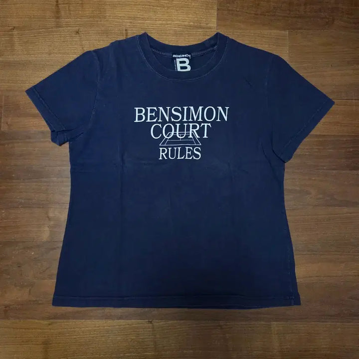 [BUNJANG] Bensimon Navy Logo Short Sleeve Coat / 지그재그 에이블리 무신사 벤시몽 코트 로고 반팔 네이비