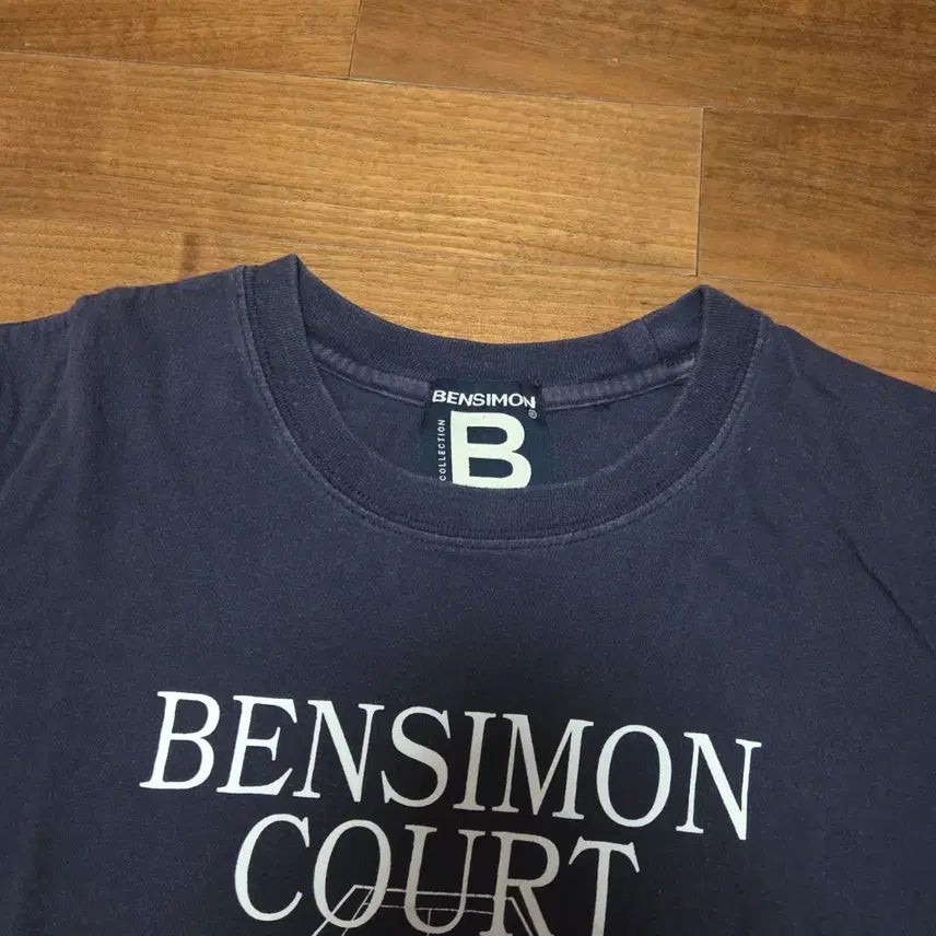 [BUNJANG] Bensimon Navy Logo Short Sleeve Coat / 지그재그 에이블리 무신사 벤시몽 코트 로고 반팔 네이비