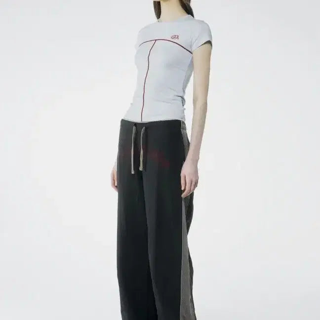 [BUNJANG] Sculptor Mesh Linen Pants Charcoal M / 스컬프터 메쉬 린넨 팬츠 M 차콜