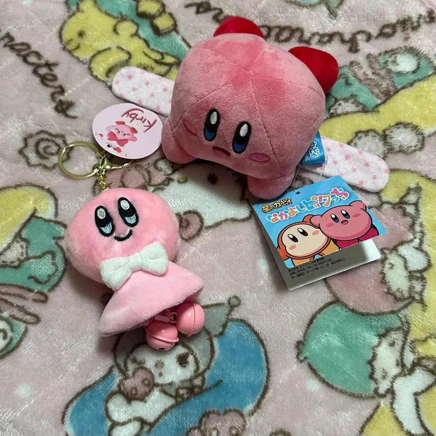 [BUNJANG] Nintendo Kirby Doll, Keyring, Bracelet Set / 닌텐도 별의커비 인형 키링 인형 팔찌 세트