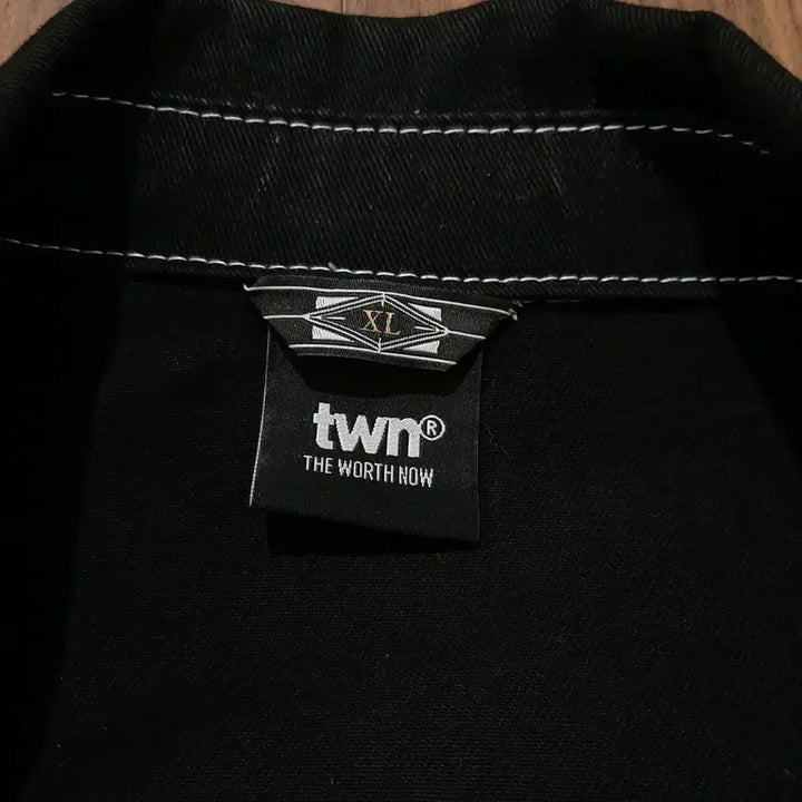 [BUNJANG] TWRK Black Stitch Work Shirt Jacket XL / twrk 블랙 스티치 워크 셔츠 자켓XL