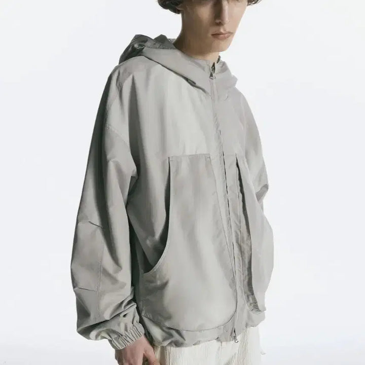 [BUNJANG] Insilence Gradient Windbreaker Beige Unisex S / 그라데이션 윈드 브레이커 베이지  UNISEX
