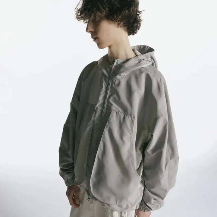 [BUNJANG] Insilence Gradient Windbreaker Beige Unisex S / 그라데이션 윈드 브레이커 베이지  UNISEX