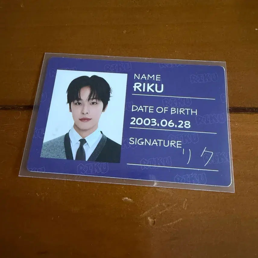 [BUNJANG] NCT WISH Riku Lastaat Student ID Photocard / 엔시티 위시 엔위시 리쿠 라스타트 학생증 포카 양도 판매 처분