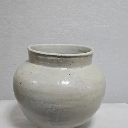 [BUNJANG] Joseon Dynasty White Porcelain Moon Jar / 옛날 조선 백자 순백자 애기 달항아리 도자기