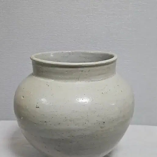 [BUNJANG] Joseon Dynasty White Porcelain Moon Jar / 옛날 조선 백자 순백자 애기 달항아리 도자기