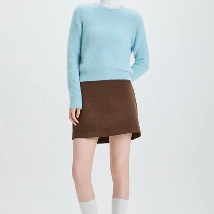 [BUNJANG] MIXXO Basic Wing Yarn Pullover Light Blue M / 새상품) 지그재그 에이블리 미쏘 베이직 날개사 풀오버 라이트 블루 M