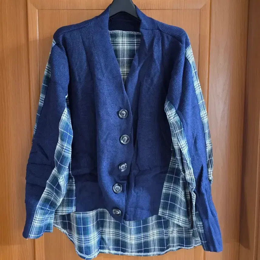[BUNJANG] Unbalanced Oversized Long Knit Cardigan / (새상품) 면 100% 소재의 언발런스 오버핏  가디건겸 롱니트