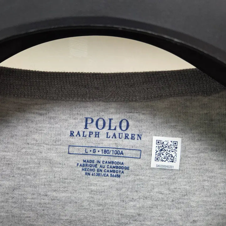 [BUNJANG] Ralph Lauren Double Knit Sweatshirt Andover Heather Gray L / 랄프로렌 / 더블 니트 스웨트셔츠 앤도버 헤더 그레이 / L