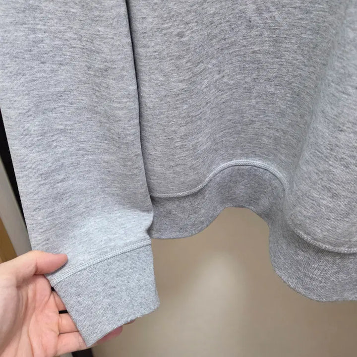 [BUNJANG] Ralph Lauren Double Knit Sweatshirt Andover Heather Gray L / 랄프로렌 / 더블 니트 스웨트셔츠 앤도버 헤더 그레이 / L