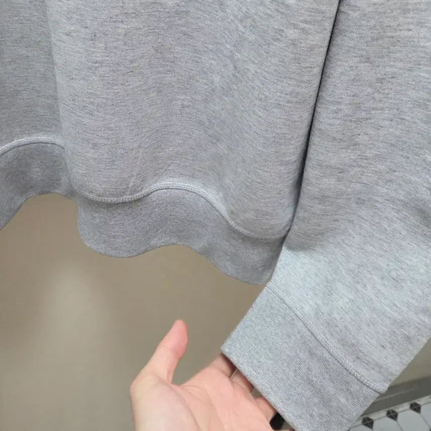 [BUNJANG] Ralph Lauren Double Knit Sweatshirt Andover Heather Gray L / 랄프로렌 / 더블 니트 스웨트셔츠 앤도버 헤더 그레이 / L