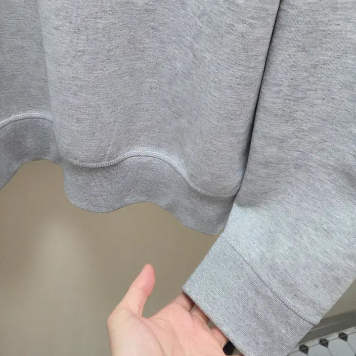 [BUNJANG] Ralph Lauren Double Knit Sweatshirt Andover Heather Gray L / 랄프로렌 / 더블 니트 스웨트셔츠 앤도버 헤더 그레이 / L