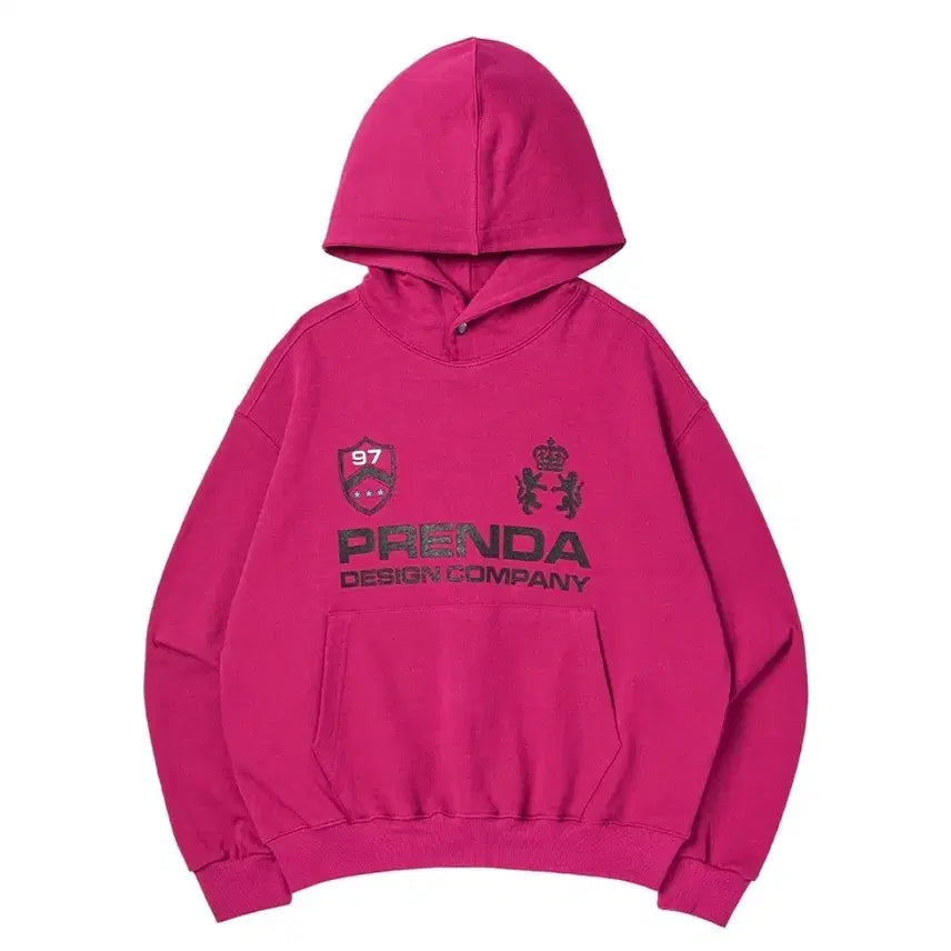[BUNJANG] Musinsa Frienda PDC Hoodie Magenta L / 무신사 프렌다 PDC HOODIE 유니폼 후드티 마젠타 NO기모 L