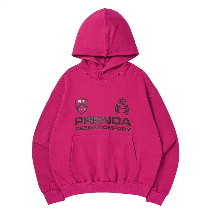 [BUNJANG] Musinsa Frienda PDC Hoodie Magenta L / 무신사 프렌다 PDC HOODIE 유니폼 후드티 마젠타 NO기모 L