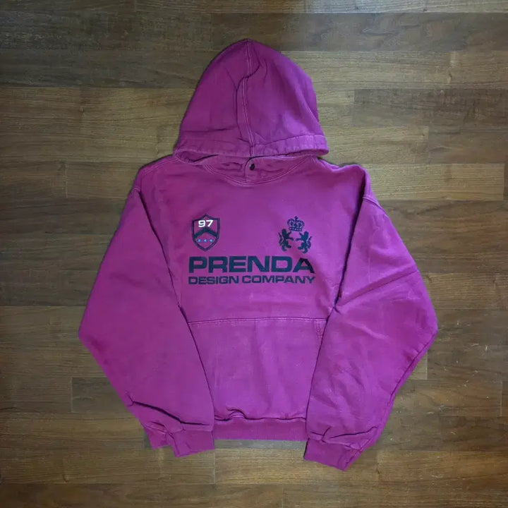 [BUNJANG] Musinsa Frienda PDC Hoodie Magenta L / 무신사 프렌다 PDC HOODIE 유니폼 후드티 마젠타 NO기모 L