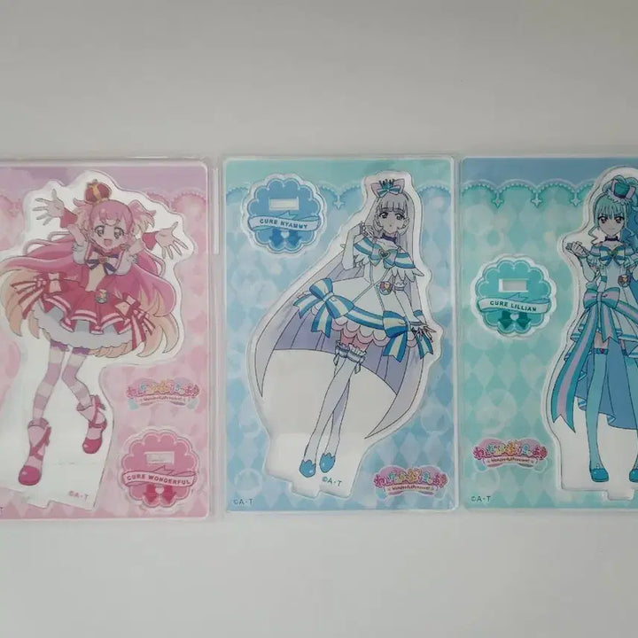 [BUNJANG] Wonderful Precure Nyami &amp; Lillian Acrylic Stand Bundle / 원더풀 프리큐어 냐미 릴리안 아크릴 스탠드 일괄