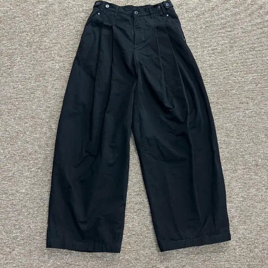 [BUNJANG] DIMITRI BLACK Wide Cotton Pants Black / 디미트리블랙 와이드 코튼 팬츠 블랙 1
